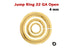 14K Gold Filled Open Jump Rings 22ga, 20 Pcs, 4 mm, (GF/JR22/4O)